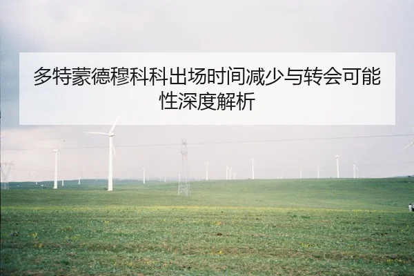 多特蒙德穆科科出场时间减少与转会可能性深度解析